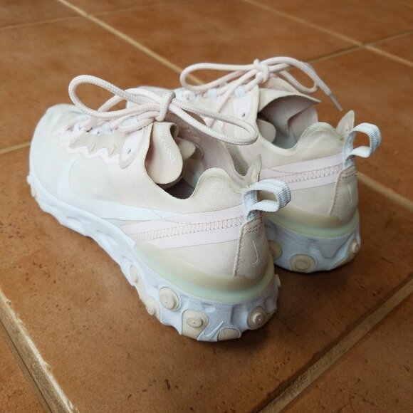 Women's Size 9 Nike React Element 55 Pale Pink Shoes - Picture 5 of 10